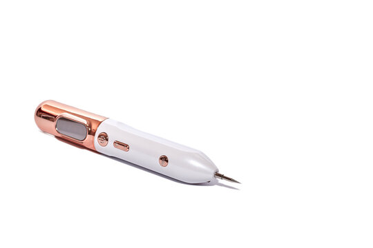 modern coagulator. device for surgical operations on a white isolated background