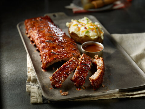 Baby Back Ribs & Baked Potato