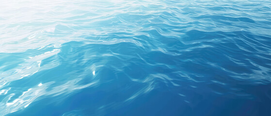 Realistic deep blue ocean surface texture