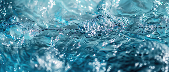 Close-up of water surface with sparkling highlights