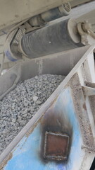 piedras, concreto, desmonte, construcción