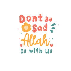 Hand drawn theme Islamic quotes