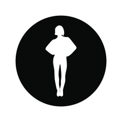 Model girl template icon