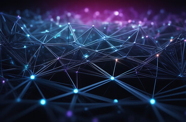 Fototapeta premium Concept of neurodiversity represented by an abstract network of interconnected lines, symbolizing the variety and complexity of human minds and the cognitive diversity in our society.