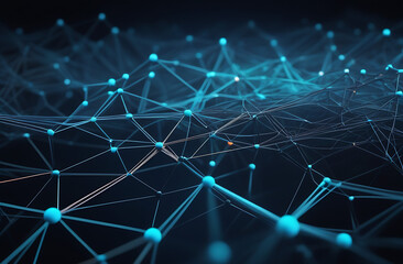 Fototapeta premium Concept of neurodiversity represented by an abstract network of interconnected lines, symbolizing the variety and complexity of human minds and the cognitive diversity in our society.