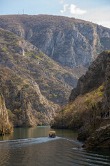 View of Matka Canyon in North Macedonia - obrazy, fototapety, plakaty