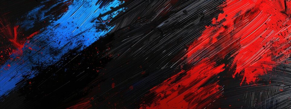 Abstract red, black and blue background with grunge brush strokes . textures for poster and web banner design, perfect for extreme, sportswear, racing, football, motocross	
