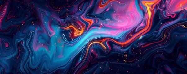 Abstract colorful liquid flow background