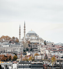 Fototapeta na wymiar Turkish mosque, vacations and tourism