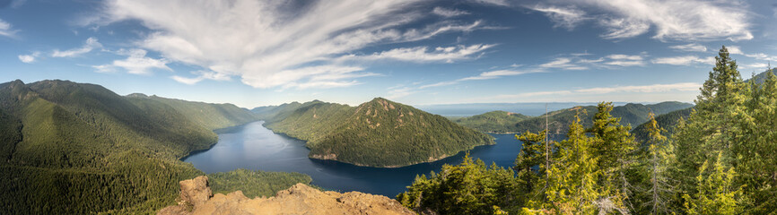 Panorama Of View From Mount Storm King © kellyvandellen