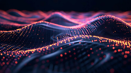 Curves And Waves Of Neon Light Shaping A Futuristic Image Background