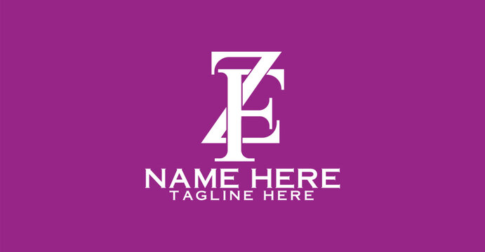 Letter ZF Logo Template. initial Z and F based Alphabet icon logo