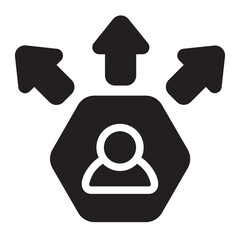 networking glyph icon