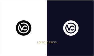 VC, CV, V, C, Abstract Letters Logo monogram