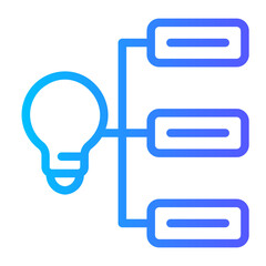 project management gradient icon
