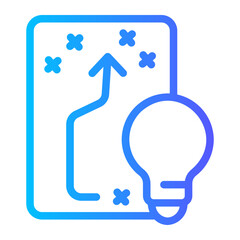 strategic plan gradient icon
