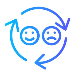 emotional intelligence gradient icon