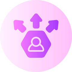 networking gradient icon