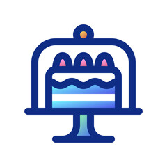 Editable cake display vector icon. Bakery, cooking, food. Part of a big icon set family. Perfect for web and app interfaces, presentations, infographics, etc