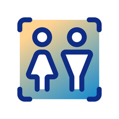 Editable life simulation game, people, couple vector icon. Video game, game elements. Part of a big icon set family. Perfect for web and app interfaces, presentations, infographics, etc