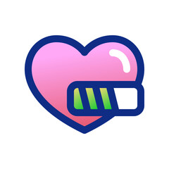 Editable life, heart, health point vector icon. Video game, game elements. Part of a big icon set family. Perfect for web and app interfaces, presentations, infographics, etc