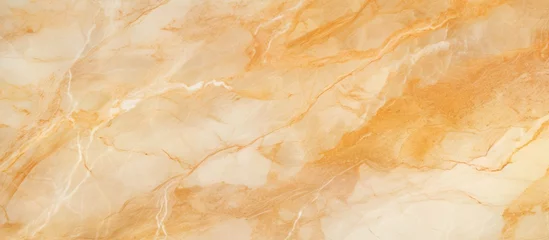 Fototapeten Beige marble with gold veins, ivory onyx marble texture, polished quartz stone, golden wall texture abstract, yellow sparkling stone walls texture. © Vusal