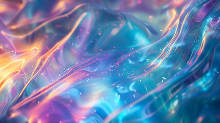 Holographic texture background with futuristic sheen - obrazy, fototapety, plakaty