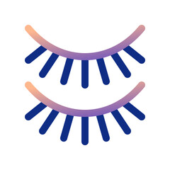 Editable fake eyelashes vector icon. Cosmetics, makeup, skincare, beauty. Part of a big icon set family. Perfect for web and app interfaces, presentations, infographics, etc