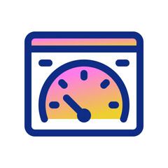 Editable speed test, website, performance, vector icon. Part of a big icon set family. Perfect for web and app interfaces, presentations, infographics, etc