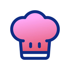 Editable chef's hat vector icon. Food, restaurant. Part of a big icon set family. Perfect for web and app interfaces, presentations, infographics, etc