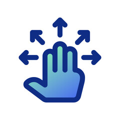 Editable three fingers move vector icon. Part of a big icon set family. Perfect for web and app interfaces, presentations, infographics, etc