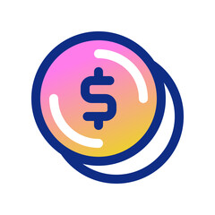 Editable coin change vector icon. Part of a big icon set family. Finance, business, investment, accounting. Perfect for web and app interfaces, presentations, infographics, etc