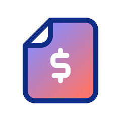 Editable financial document vector icon. Part of a big icon set family. Finance, business, investment, accounting. Perfect for web and app interfaces, presentations, infographics, etc
