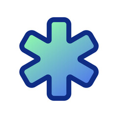 Editable asterisk vector icon. Part of a big icon set family. Perfect for web and app interfaces, presentations, infographics, etc