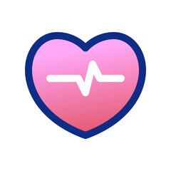 Editable heartbeat vector icon. Part of a big icon set family. Perfect for web and app interfaces, presentations, infographics, etc