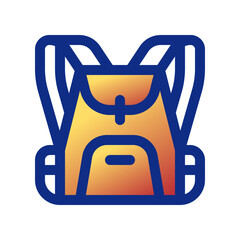 Editable rucksack, backpack vector icon. Part of a big icon set family. Perfect for web and app interfaces, presentations, infographics, etc