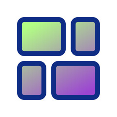 Editable vector mason grid icon. Part of a big icon set family. Perfect for web and app interfaces, presentations, infographics, etc