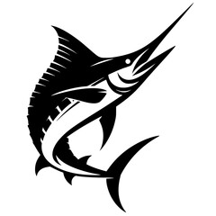 Obraz premium silhouette of a marlin fish