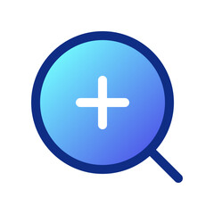 Editable vector zoom in icon. Part of a big icon set family. Perfect for web and app interfaces, presentations, infographics, etc