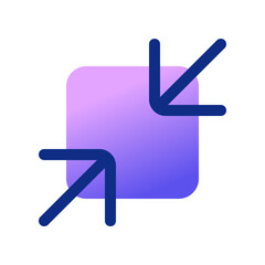 Editable vector minimize screen icon. Part of a big icon set family. Perfect for web and app interfaces, presentations, infographics, etc