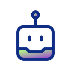 Editable robot head vector icon. Part of a big icon set family. Perfect for web and app interfaces, presentations, infographics, etc