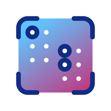 recommend clip art: Editable braille vector icon. Part of a big icon set family. Perfect for web and app interfaces, presentations, infographics, etc
