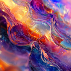 Dynamic Fluid Vibrant Flowing Abstract Background