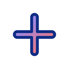 Fototapeta premium Vector plus positive add mark icon. Black, white background. Perfect for app and web interfaces, infographics, presentations, marketing, etc.