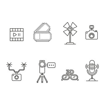 abstract film icon vector illustration