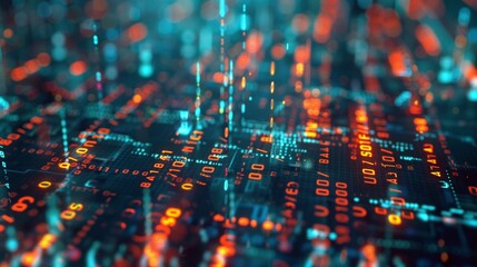 A dynamic network of digital streams representing various currencies flowing seamlessly between glowing nodes symbolizing banks