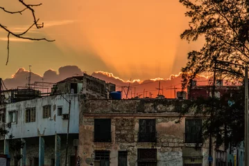 Tuinposter Cityscape in downtown Havana in Cuba © Vincent Jiang
