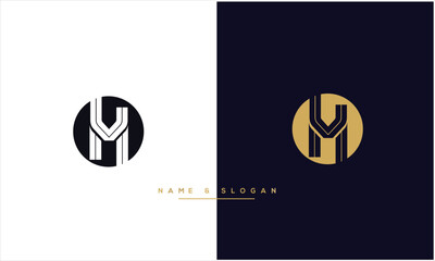 VH, HV, V, H, Abstract Letters Logo Monogram