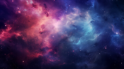 Fototapeta premium Majestic Nebula Clouds in Deep Space