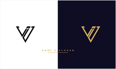 VI, IV, V, I, Abstract Letters Logo monogram